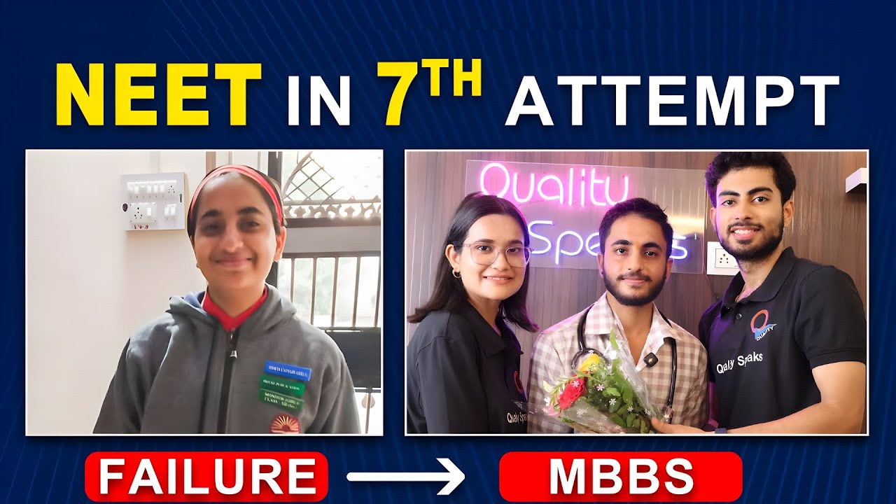 Cracked Neet After 7th Attempt | Dropper Success Story
