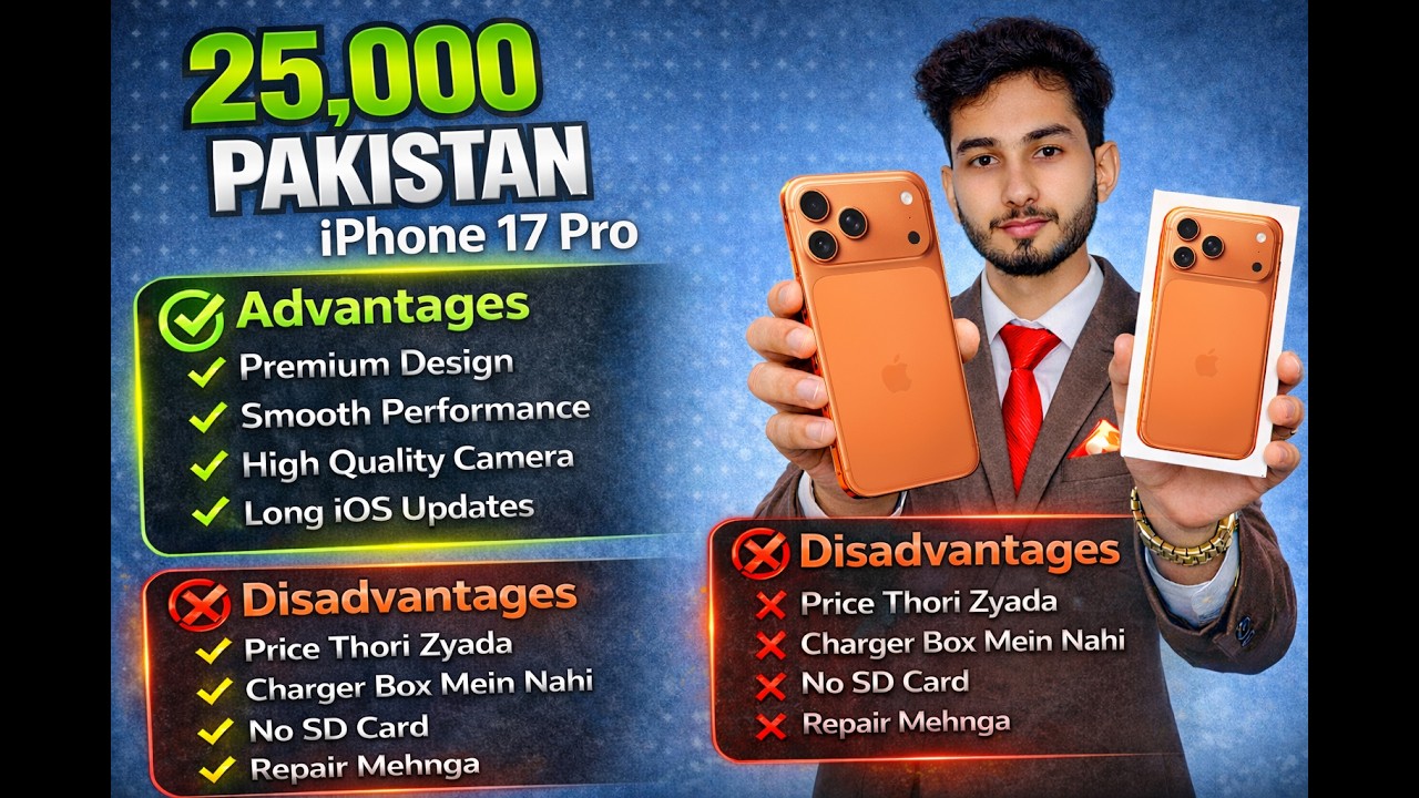 iPhone 17 Pro 25,000 Pakistan 😲 | Advantages & Disadvantages