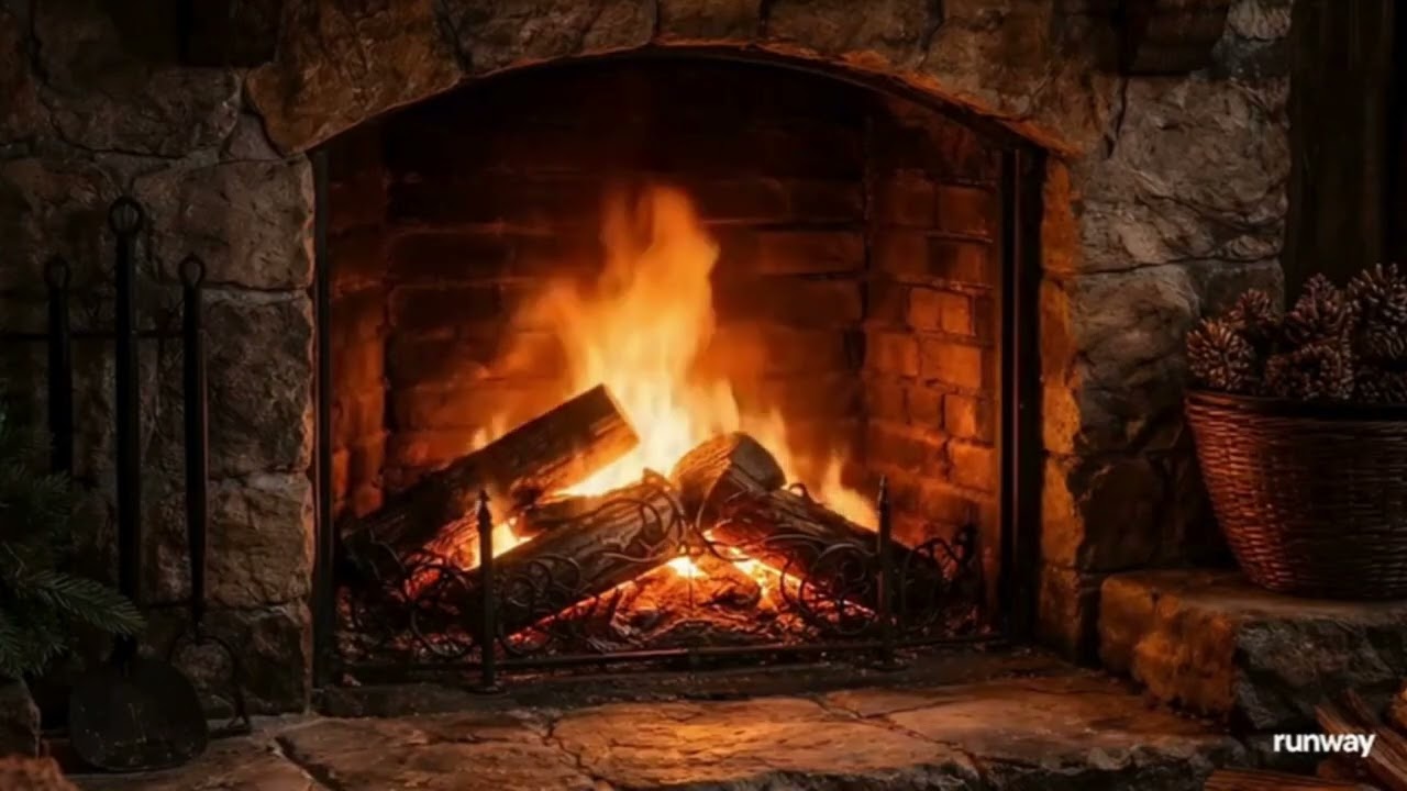 Crackling Fireplace Sounds for Sleep | Cozy Fire Ambience | No Music | 4 Hours