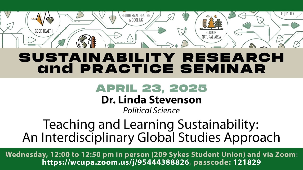 SRPS Spring '25 4/23: Teaching and Learning Sustainability