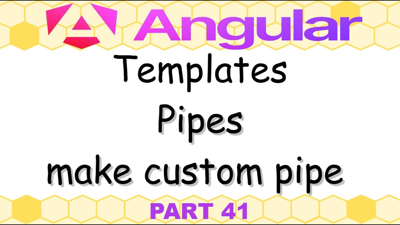 Angular 21 - 41. Templates, pipes, make custom pipe