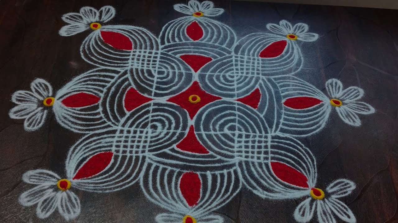 Daily Rangoli art#kolam#easy Rangoli 