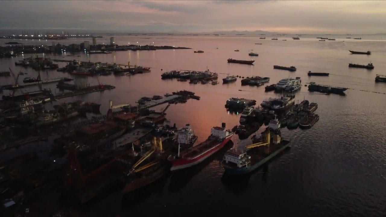 Sunset Drone Shot at Navotas Centennial Park | Noob Drone Pilot - Mavic Mini 2