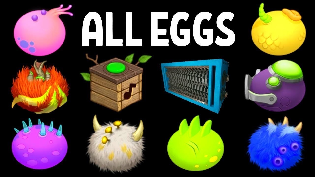 All Eggs - My Singing Monsters Plant Island (Sound and Animation)