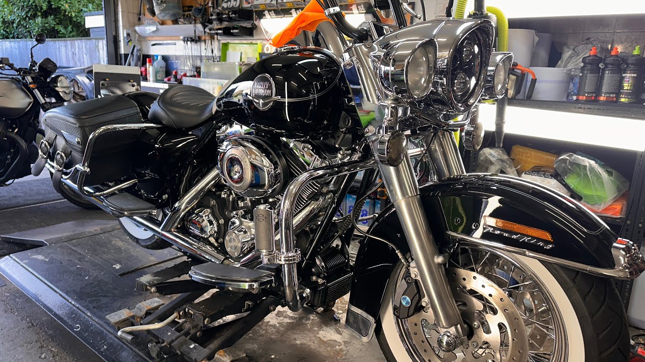 Harley Road King, полная детализация/керамика