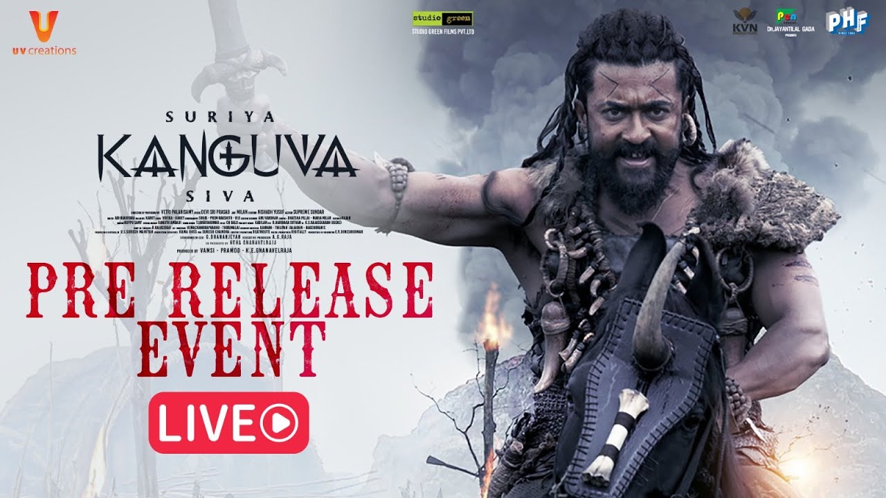 Kanguva Pre Release Event LIVE | Suriya | Siva | Bobby Deol | Disha Patani | DSP | UV Creations