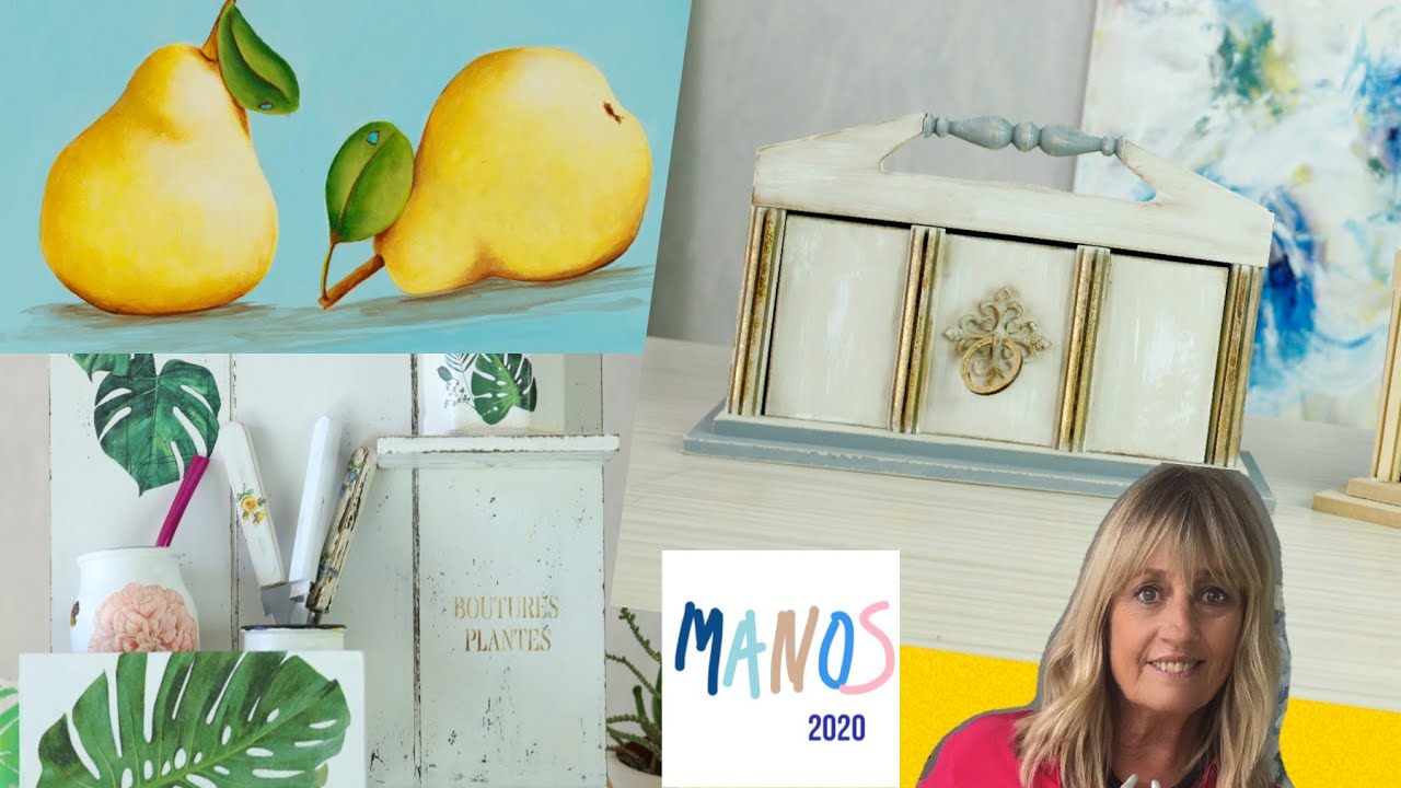 ManosalaObraTv 2020 Programa 5 - Pintura Decorativa - Pintar Frutas - Decoupage