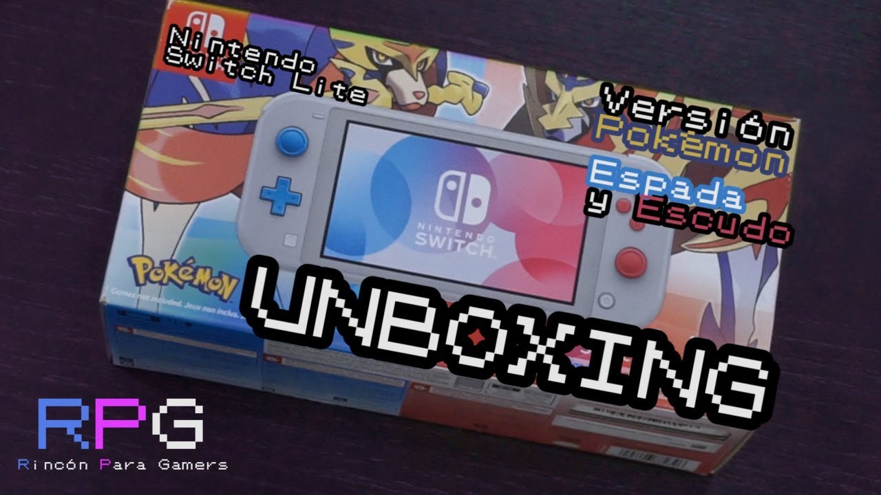 🎮💥UNBOXING nintendo SWITCH lite edición POKEMÓN ESPADA Y ESCUDO (RPG, Rincón para Gamers) 💥🕹