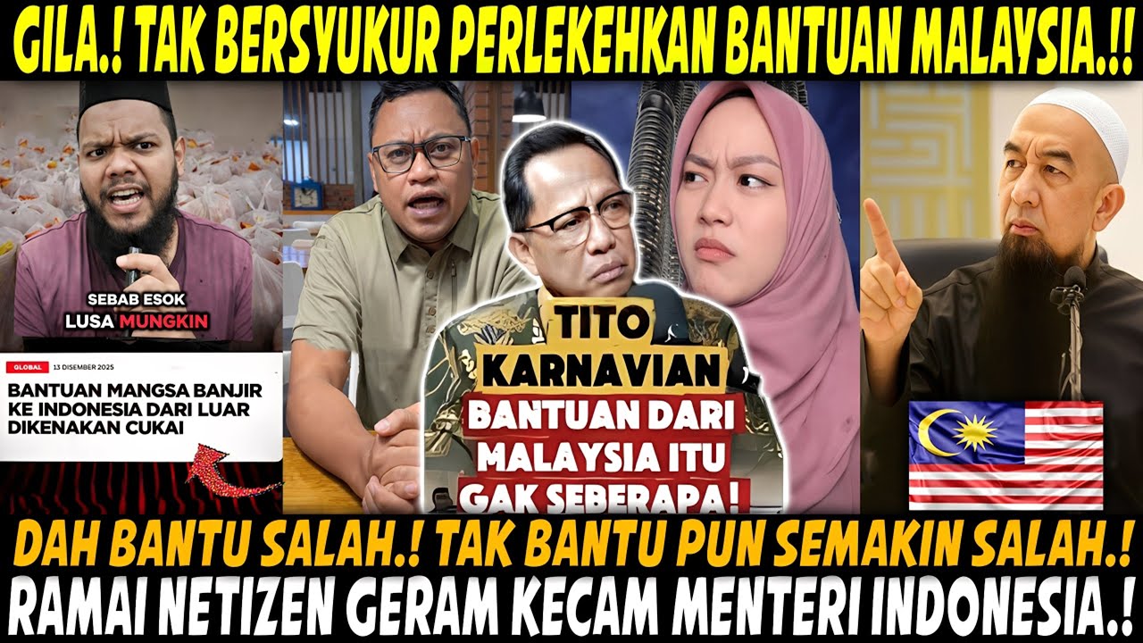 KOYAK‼️ Ustaz MALAYSIA Sekolahkan Menteri INDONESIA⁈ Ini Akibat Tak Bersyukur Dah Di Beri Bantuan⁈
