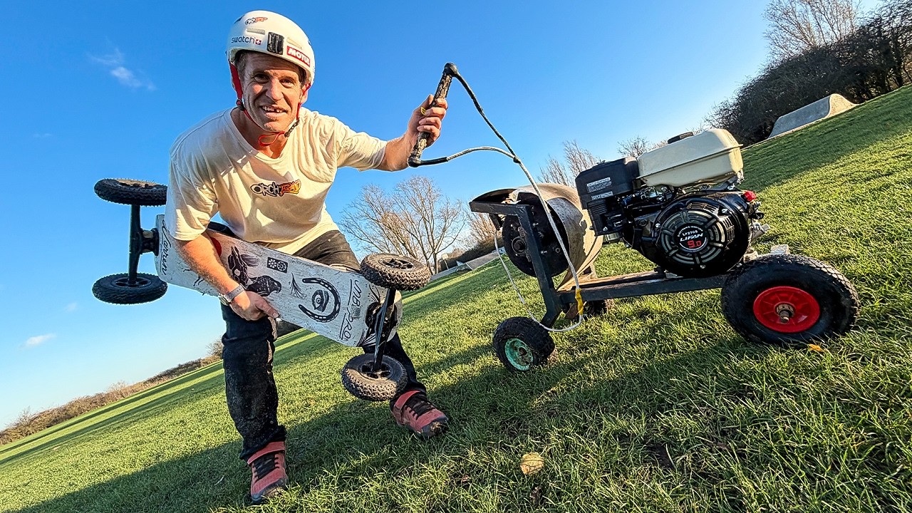 WINCH POWERED URBAN MOUNTAIN BOARDING IS THE ULTIMATE DREAM!