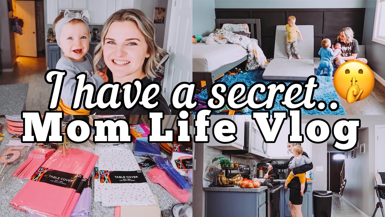 I HAVE A SECRET... | MOM OF 3 DAY IN THE LIFE | HOBBY LOBBY HAUL + CLEAN WITH ME | MEGA MOM
