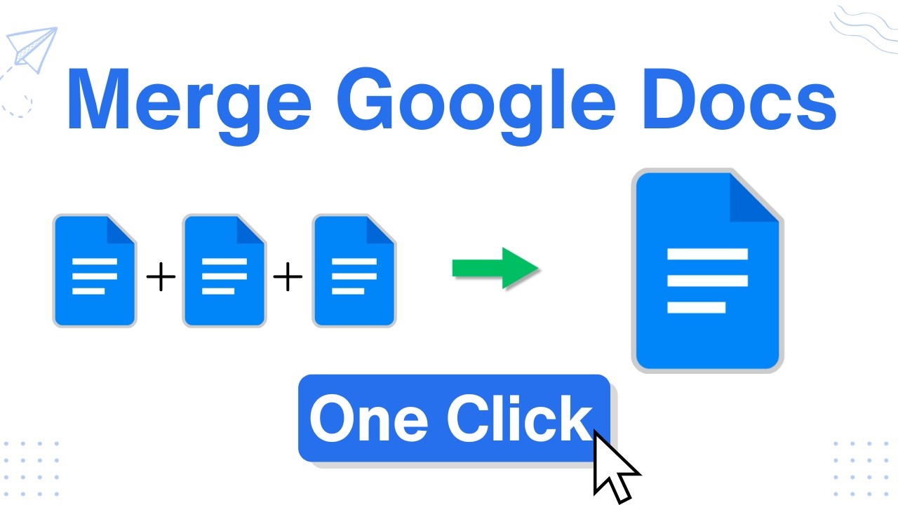Как объединить документы Google Docs в один | В один клик!