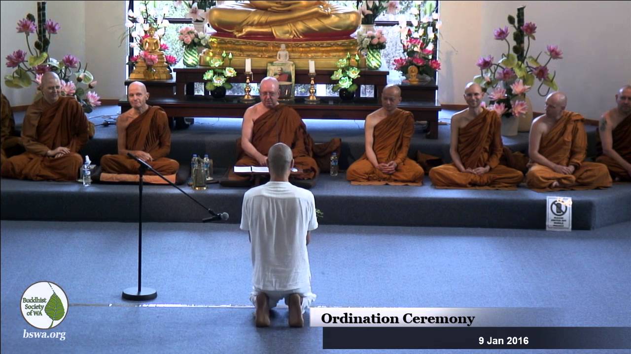 Ten Precept Ordination Ceremony | Ven Pasada (Tim) | 9 Jan 2016