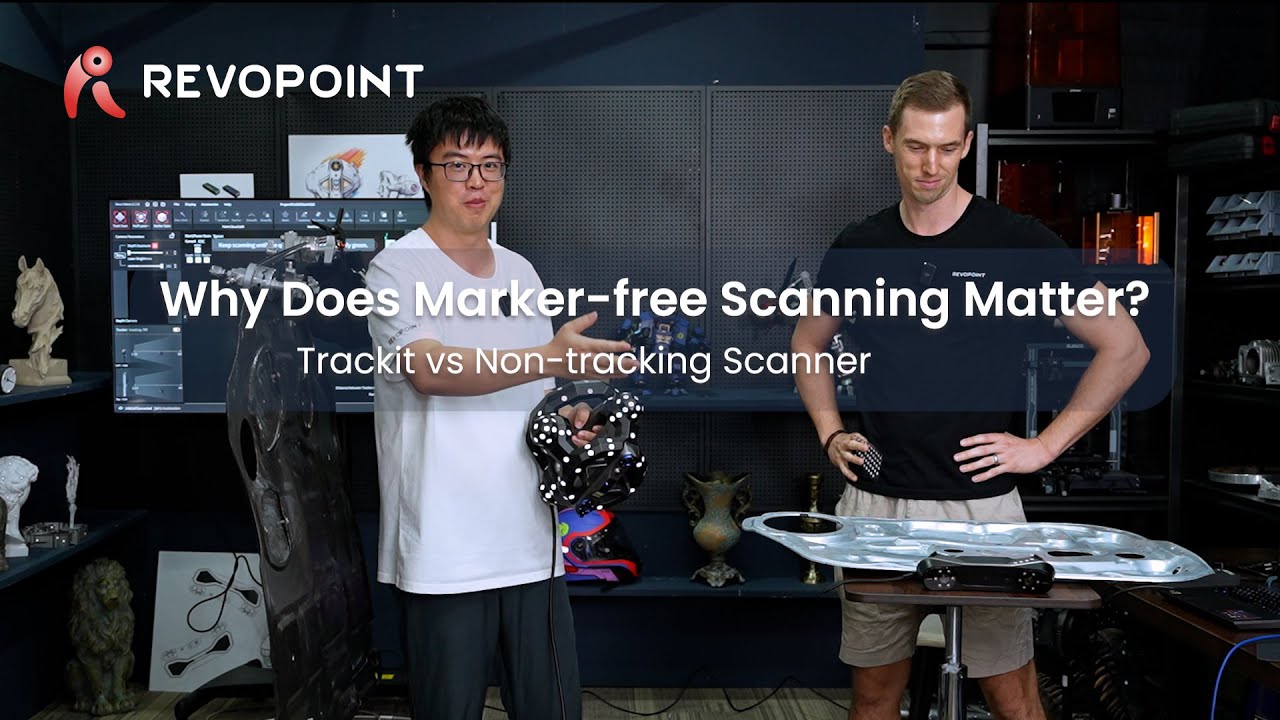 Revopoint Trackit | Marker-Free vs. Marker Scanning: Which One Wins?
