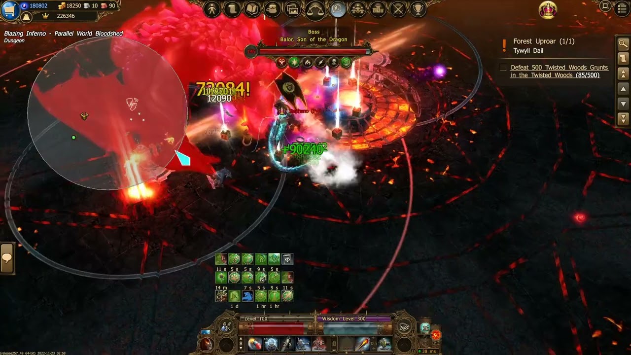 Drakensang online -Strongest dwarf vs Blazing Inferno 6 boss #1