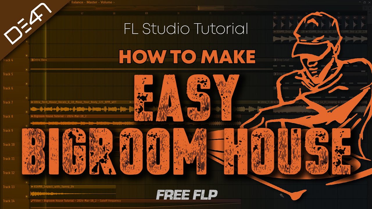 HOW TO MAKE EASY BIGROOM HOUSE - FL Studio Tutorial (+FREE FLP)