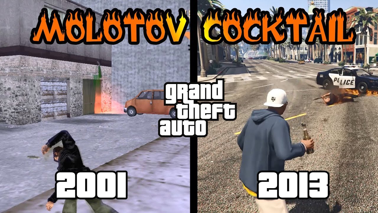 How Molotov cocktails have changed in GTA games?