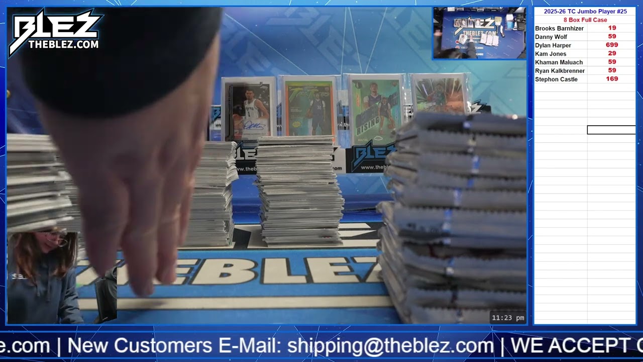 2025 26 Topps Chrome Jumbo NBA 8 Box Full Case Break #25 PICK YOUR PLAYER