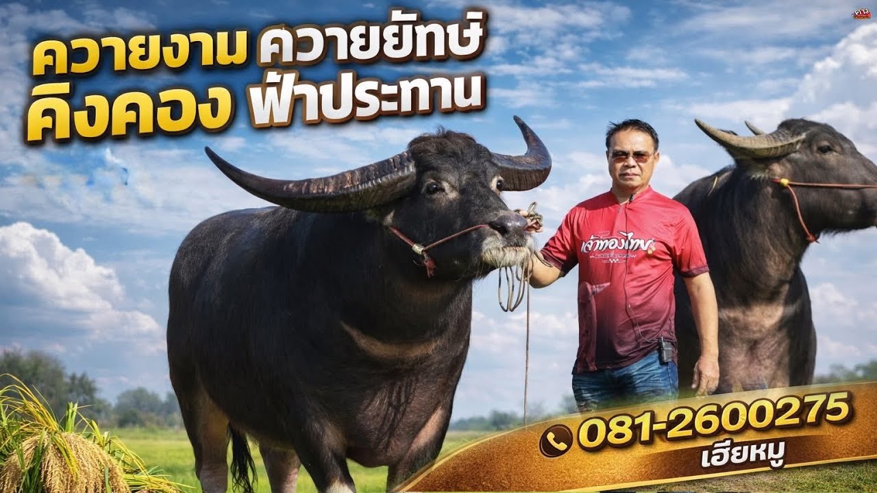 🏆ลูกฟ้าประทาน ลูกคิงคอง ควายแม่ลูก081-2600275เฮียหมู อ.กุดรัง จ.มหาสารคาม