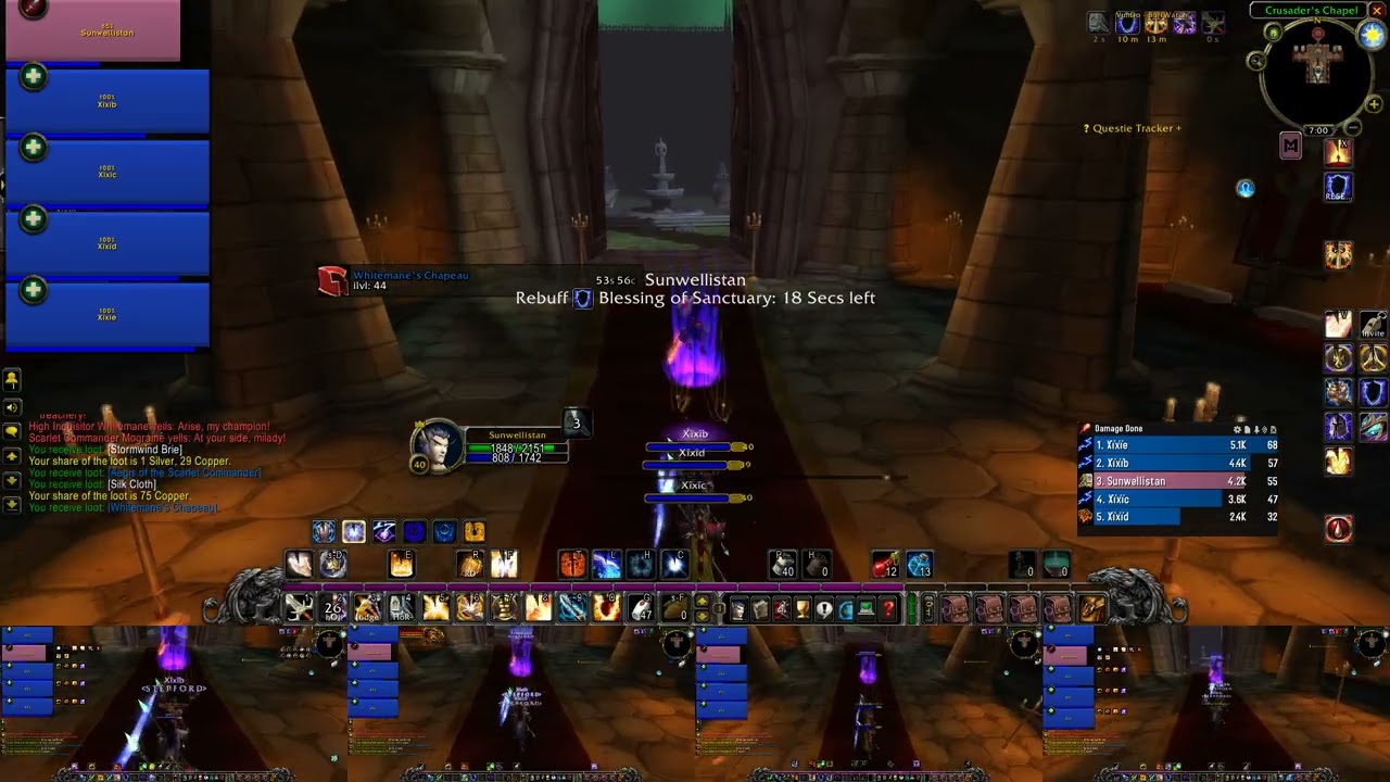 Paladin x4 Shaman Multiboxing SM Cath - Nightslayer Horde