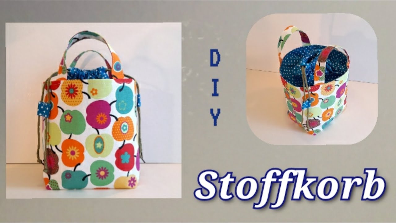 Stoffkorb / DIY / Как сшить корзинку-органайзер с кулиской своими руками / Яблочный спас