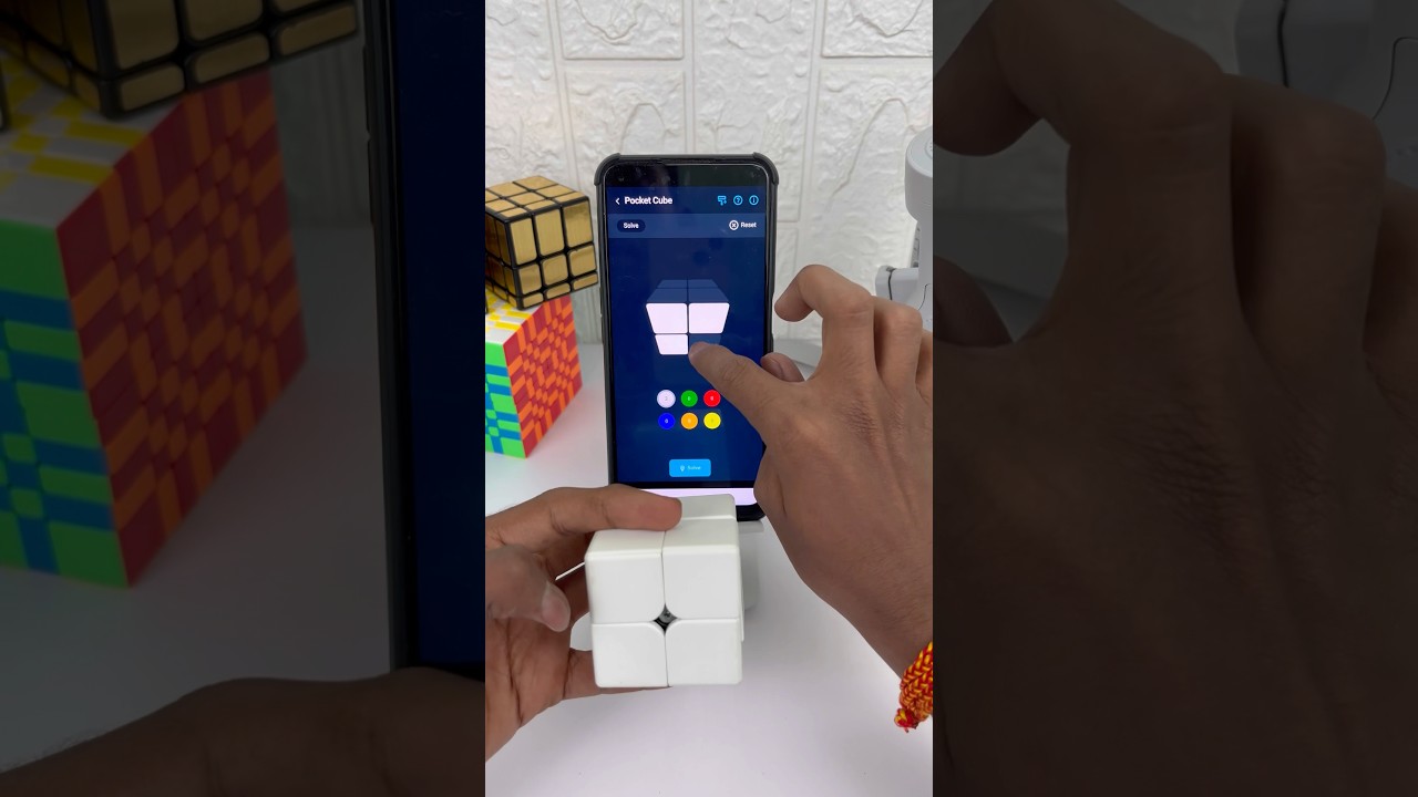 Can AI apk solve 2 by 2 one colour cube #shorts #viral #trending