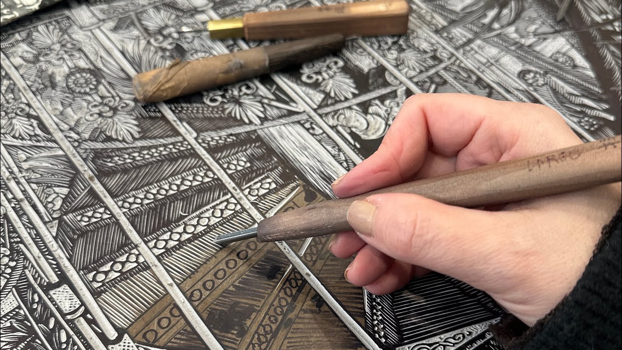 Last cuttings of ‘Stairs’ Linocut 90x60cm