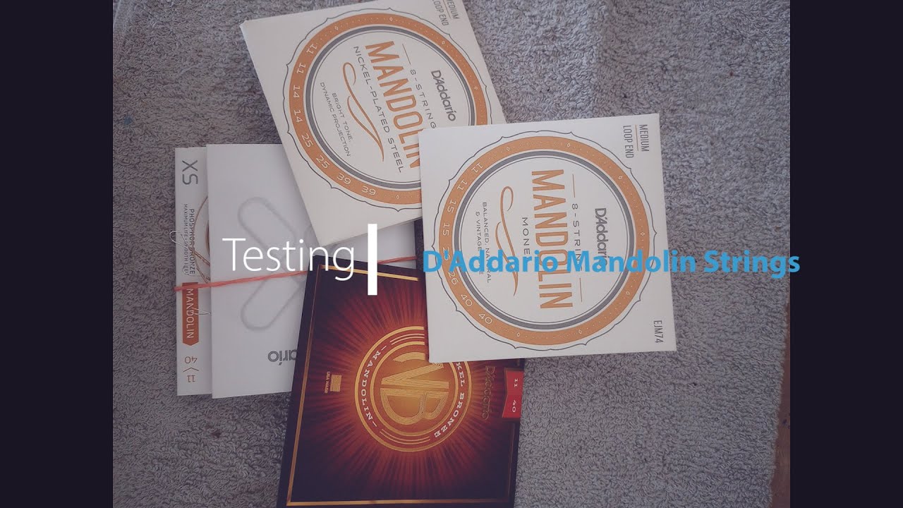 Тестирование струн мандолины D'Addario