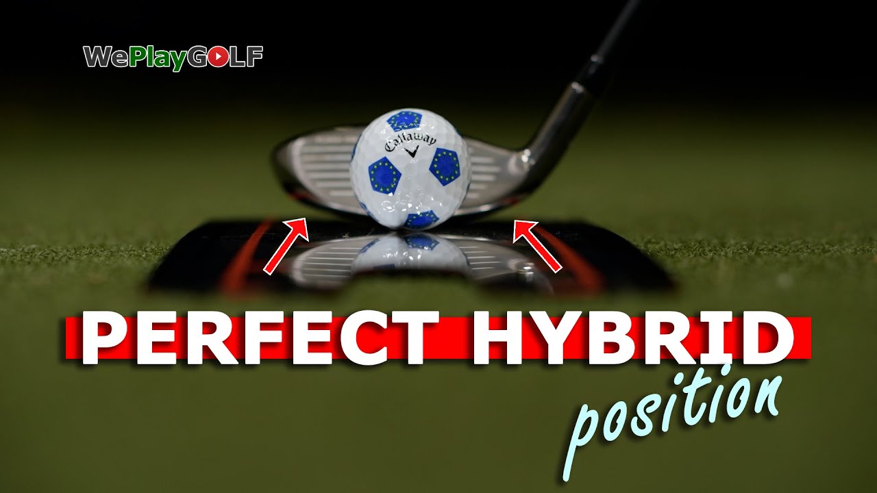 How to set your hybrid on the ground at address - Golf tip