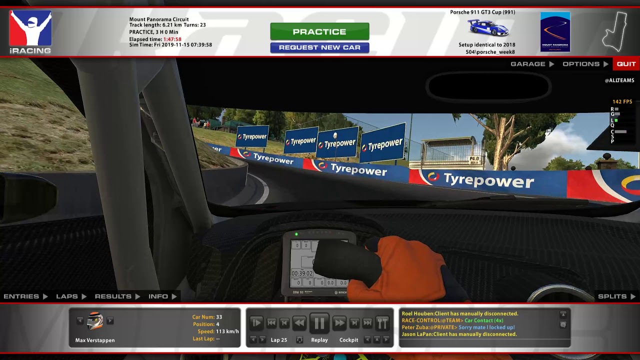Max Verstappen On Board Audi R8 GT3 @Bathurst (Mount Panorama) iRacing
