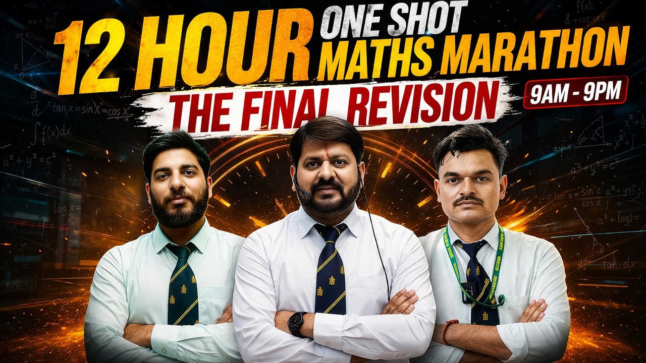 One shot Maths Revision for NDA 2026 - 12 Hours NON-STOP | Algebra, Calculus, Trigonometry Marathon