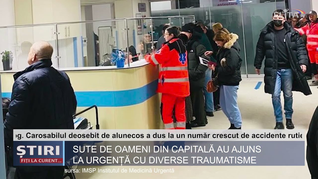 Sute de oameni din capitală au ajuns la urgență cu diverse traumatisme.