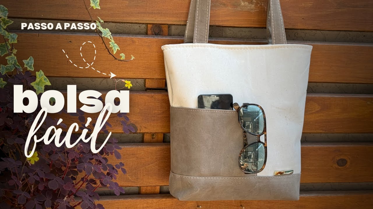 BOLSA DIA A DIA FÁCIL DE COSTURAR COM PASSO A PASSO - costura criativa para iniciantes - como fazer