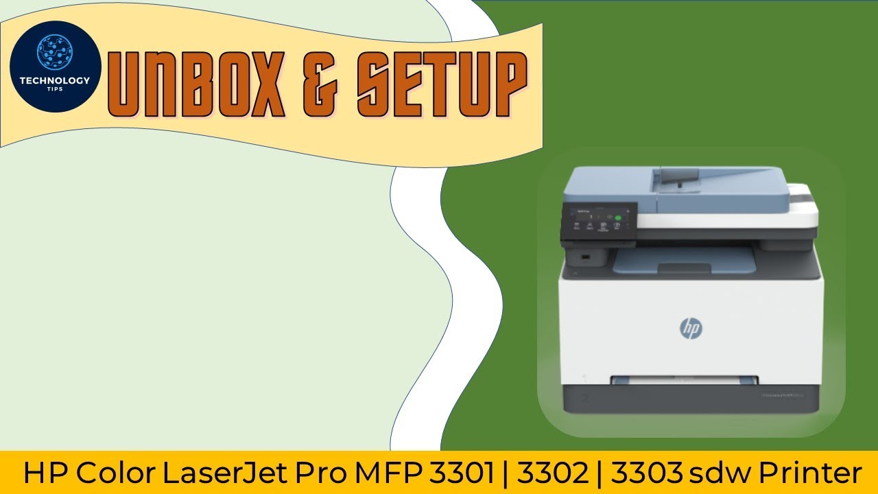 HP Color LaserJet Pro MFP 3301 3302 3303 sdw Распаковка Настройка Подключение Печать