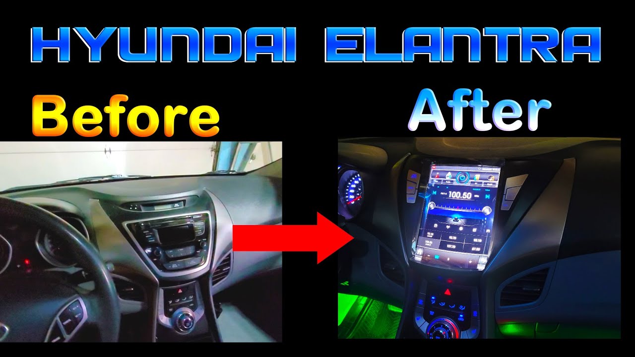 Hyundai Elantra 2013 Stereo Replacement l Upgraded Into Touch Screen