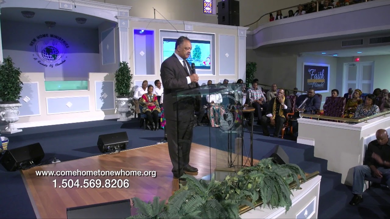 Rev  Jesse L Jackson, Sr  at New Home Ministries   New Orleans 2018