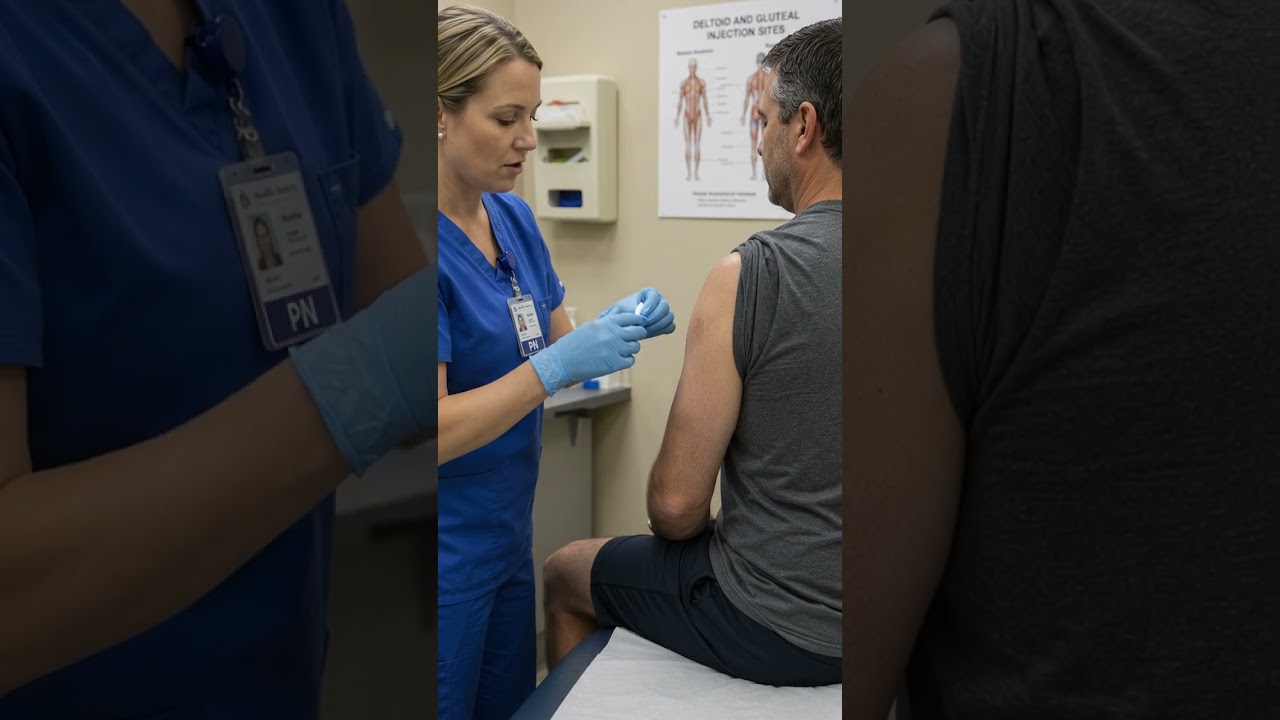 IM Injection Technique Explained 💉 | Nursing Skills #Shorts