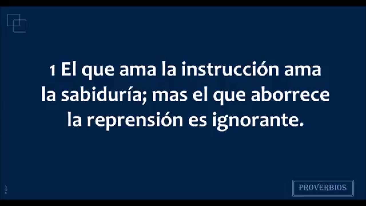 PROVERBIOS CAPITULO 12 (Audio, Letra)