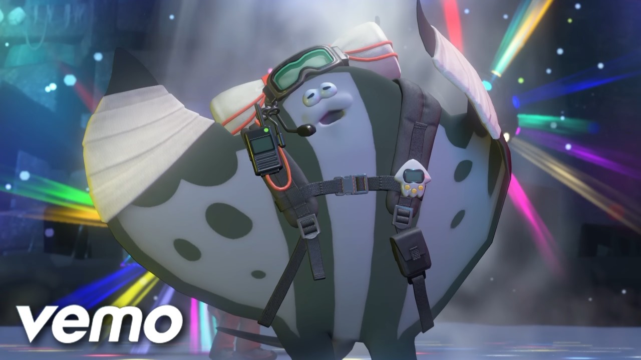 ♪ Big Man's Solo 🌈 Caitlin Koi Lyric MV | Splatoon Raiders