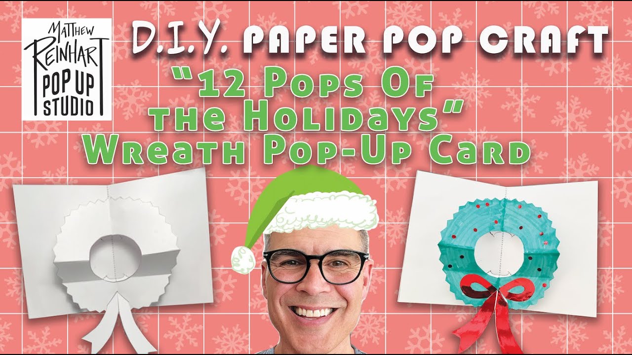 DIY Paper Pop Craft: Wreath Pop-Up Card