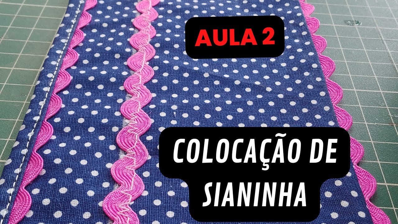 Projeto Acaamento para Pano de Prato   AULA  2  COLOCAÇÃO  DE SIANINHA