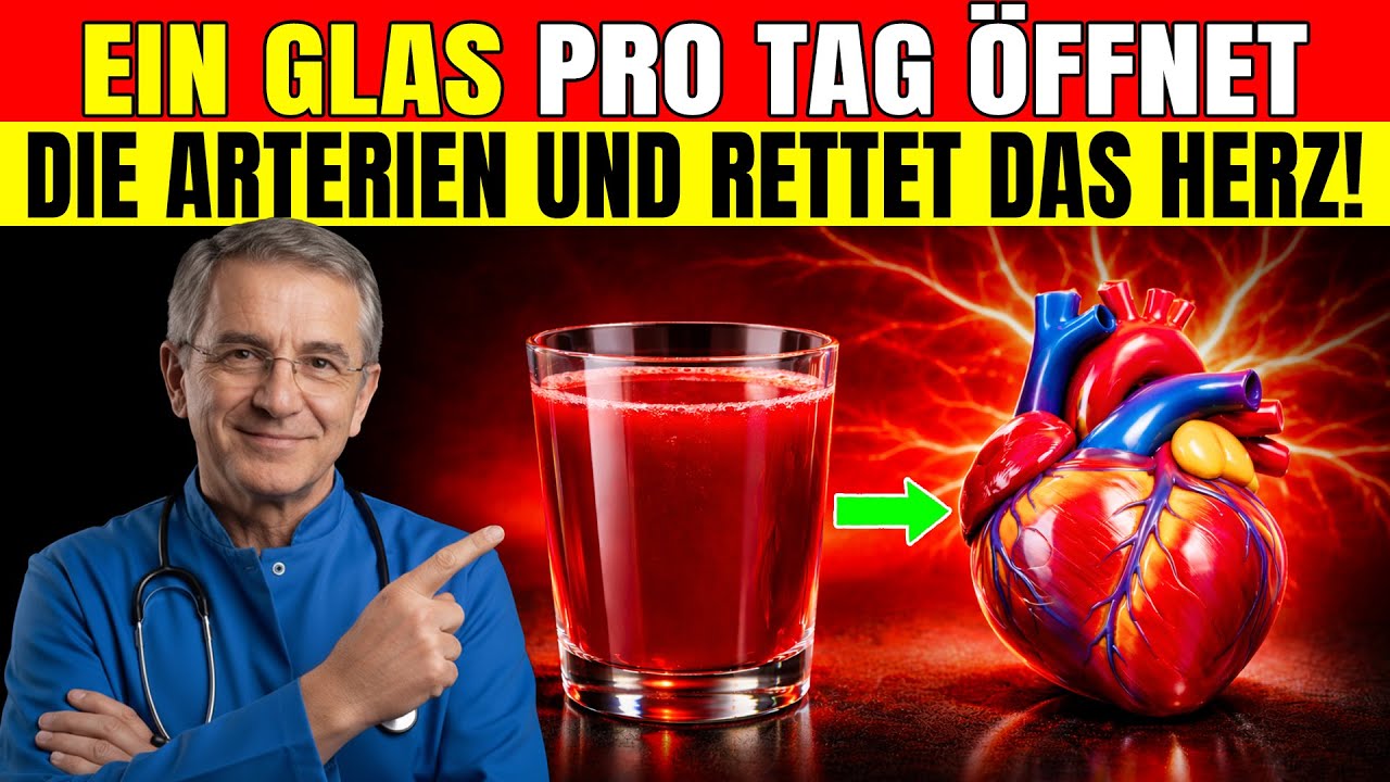 1 Glas täglich, um deine Arterien zu reinigen und dich vor Herzinfarkten zu schützen