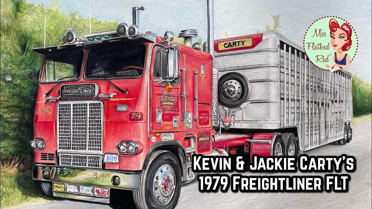 Экскурсия на грузовике Freightliner FLT 1979 года выпуска, организованная Кевином и Джеки Карти.