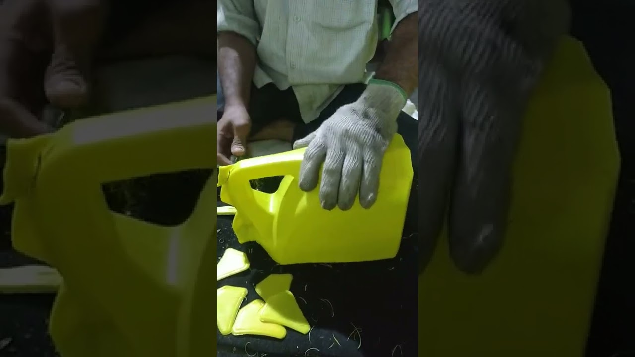 yello 5 liter refined oil can making Abhi Raj....