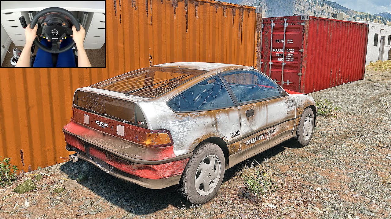 Rebuilding Honda CRX - Forza Horizon 5 (Steering Wheel + Shifter) Gameplay