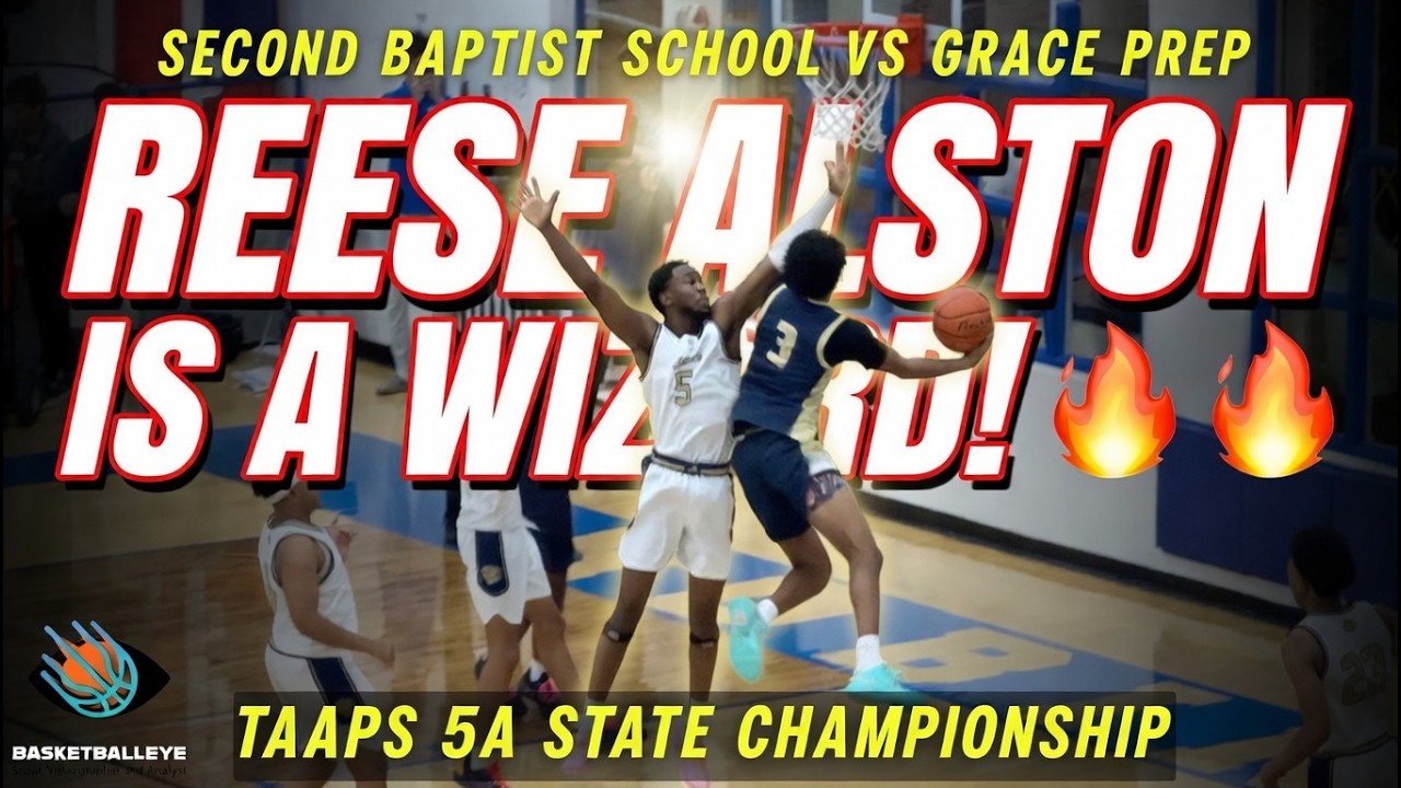 😱 Reese Alston is a WIZARD! Second Baptist Wins TAPPS 5A State Championship 65-47 vs Grace Prep