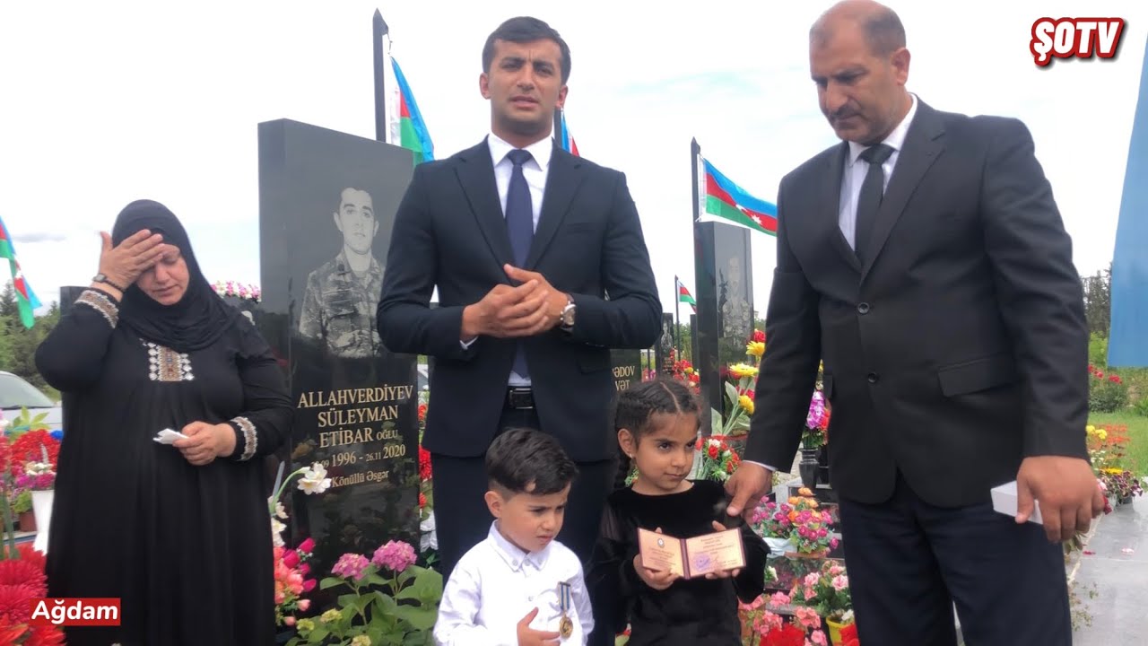 Şəhid Səxavət Məmmədov yad olundu - Medalı oğlunun yaxasından asıldı