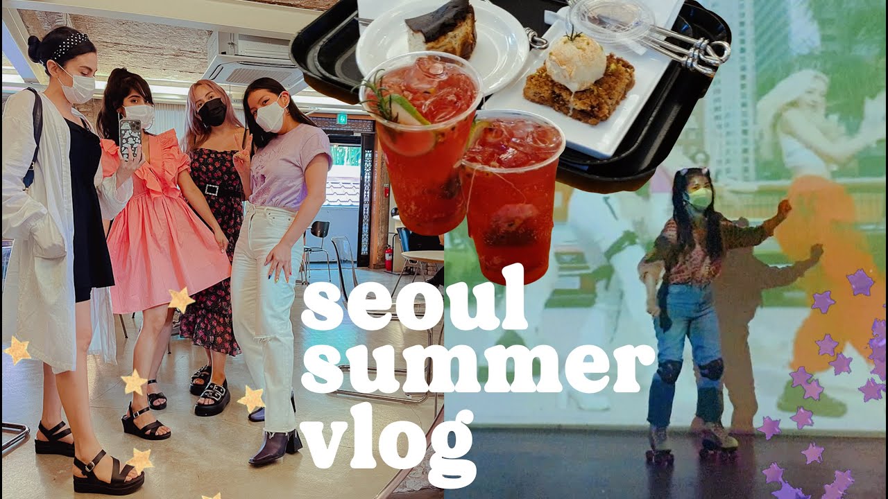 Goodbye Summer | Summer in Seoul , Korea Vlog | Cafes and Rollerskating