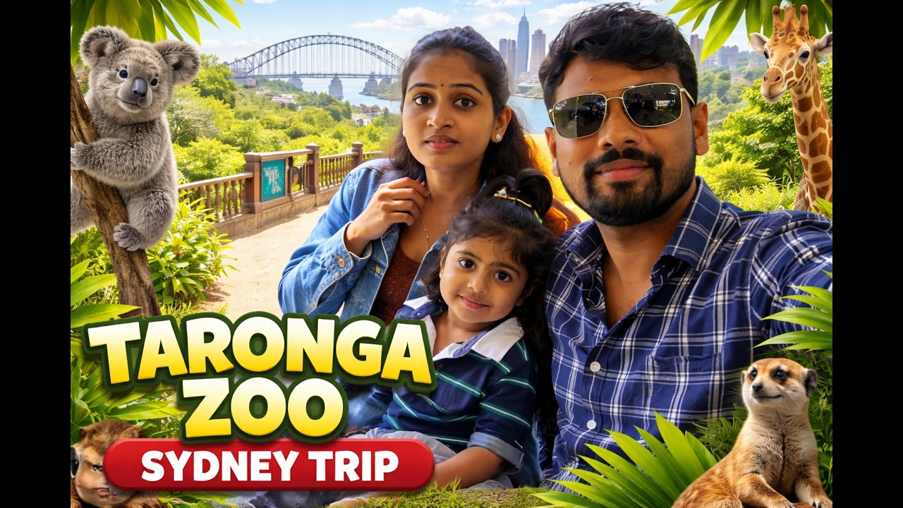 Exploring Taronga Zoo with Family 🐘🦒 | Sydney Vlog | ఫ్యామిలీతో టారోంగా జూ ట్రిప్ 🐘🦒 | సిడ్నీ వ్లాగ్