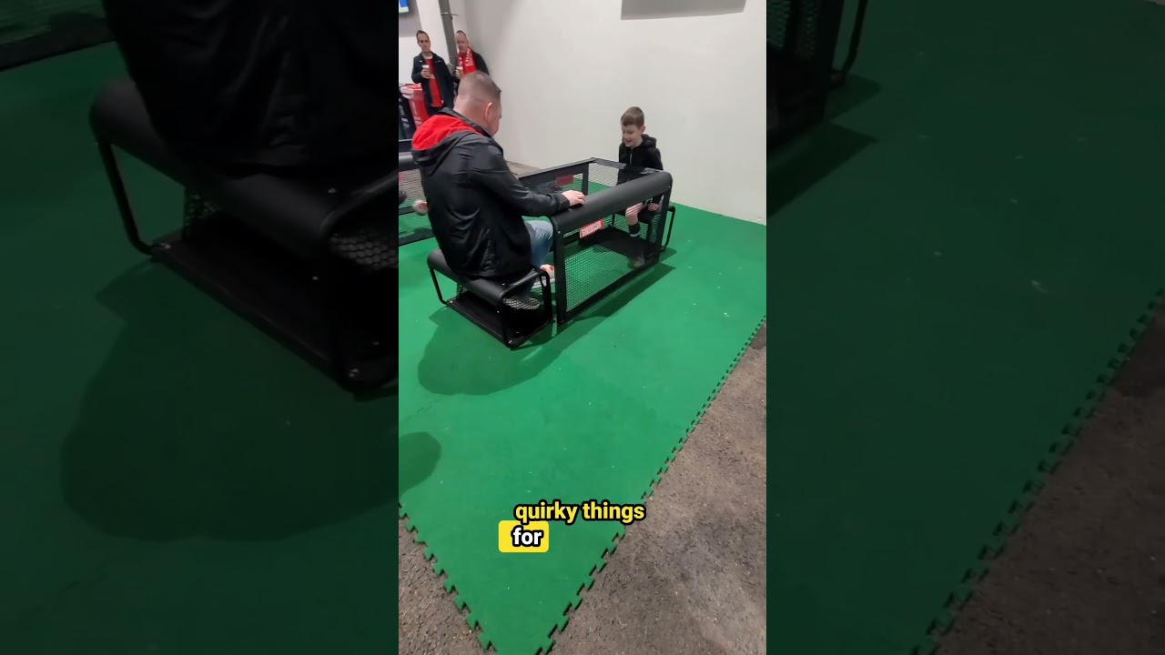 Inside the new Anfield Road stand.Take a tour around the fan park and upper tier concourse 